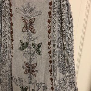 Grey Maxi Festival Renaissance dress OS